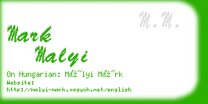 mark malyi business card